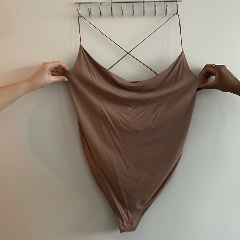 NWT Abercrombie Cowl Neck Bodysuit